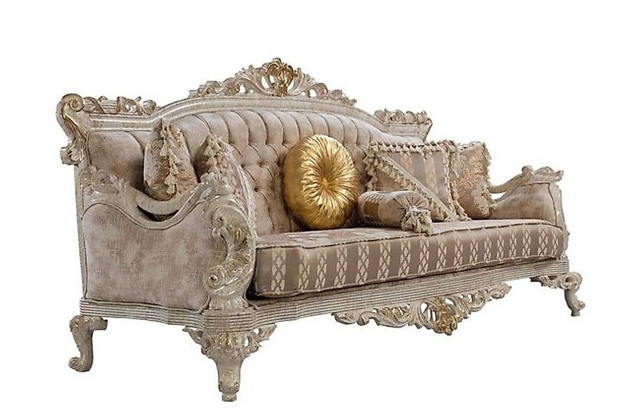 JVmoebel Sofa Chesterfield 3 Sitzer Polster Sofas Couchen Stoff Textil, Mad günstig online kaufen