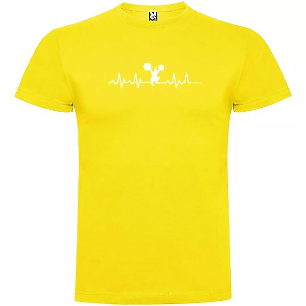 Kruskis Fitness Heartbeat Kurzärmeliges T-shirt S Yellow günstig online kaufen
