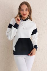 Bongual Kapuzensweatshirt Longsleeve Hoodie Sweater Kängurutasche günstig online kaufen