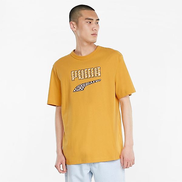 PUMA Downtown Logo-T-Shirt für | Mit Aucun | Gelb | Größe: M günstig online kaufen