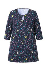 Ulla Popken Longshirt Longshirt Blüten A-Linie günstig online kaufen