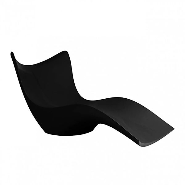 Vondom - Surf Sonnenliege - schwarz/glänzend/BxHxT 200x90x90cm günstig online kaufen