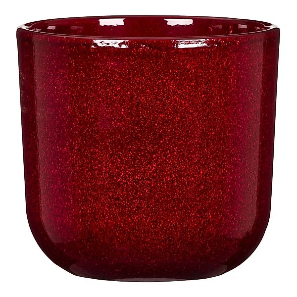 Scheurich Übertopf Keramik Ø 14,9 cm x 13,5 cm Mystic Red Volumen 1,332 l günstig online kaufen