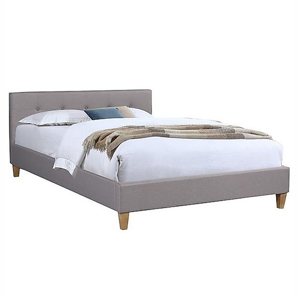 CARO-Möbel Polsterbett ADELE, Doppelbett 140 cm mit Lattenrost, Stoffbezug günstig online kaufen