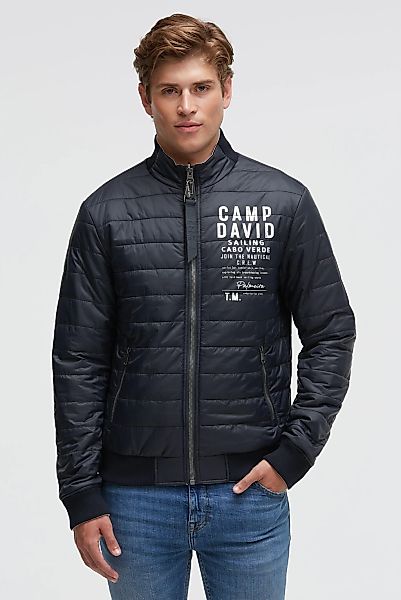 CAMP DAVID Wendejacke ohne Kapuze mit Rippbündchen im Ärmel günstig online kaufen