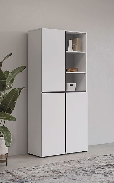 INOSIGN Schuhschrank "Cross, Höhe 183,5cm, modernes griffloses Schuhregal m günstig online kaufen