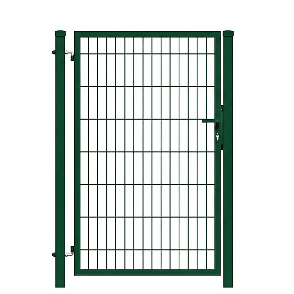 GEWA Gartentor Economy Einflügelig 1m Breit 1,4m Hoch Doppelstabmattentor D günstig online kaufen