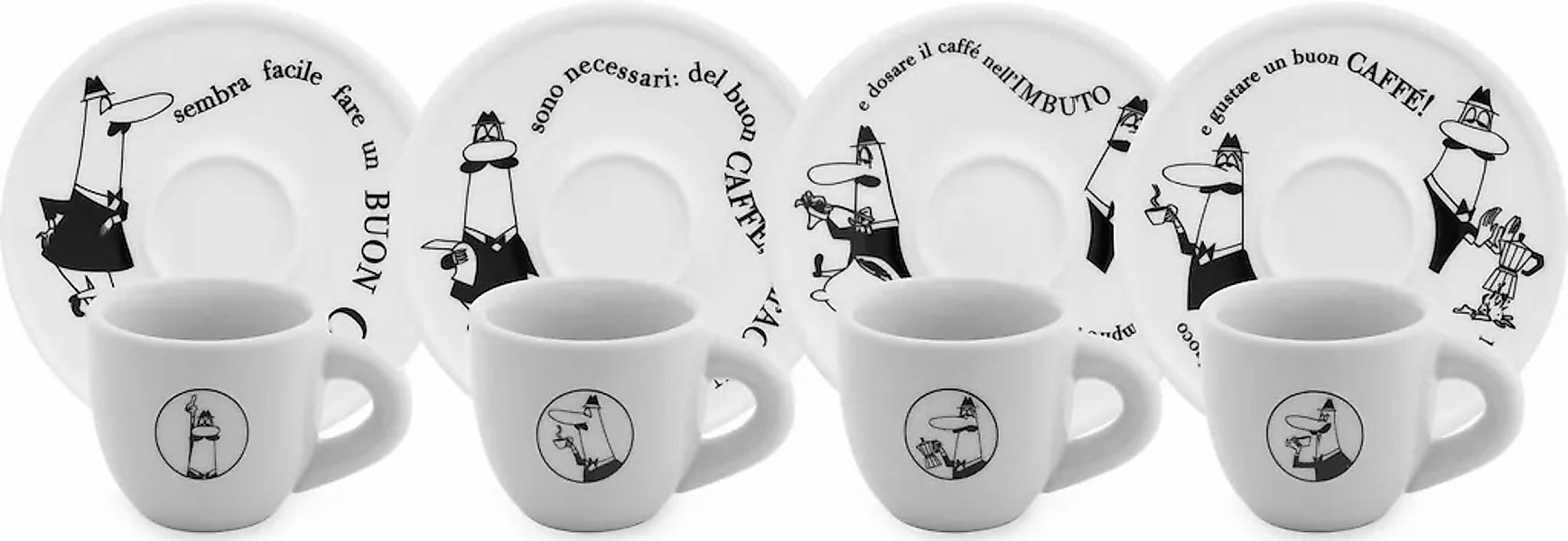 BIALETTI Espressotasse "Carosello" mit dem unverwechselbaren Bialetti-Männc günstig online kaufen