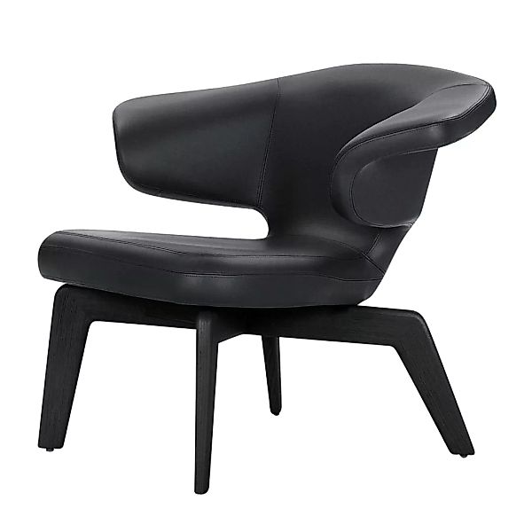 ClassiCon - Munich Lounge Chair Sessel - schwarz/Classic Leder/Gestell schw günstig online kaufen