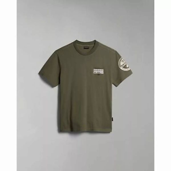 Napapijri  T-Shirts & Poloshirts S-AMUNDSEN NP0A4H6B-GAE GREEN LICHEN günstig online kaufen