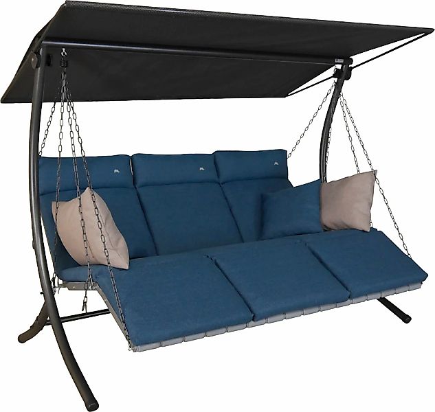 Angerer Freizeitmöbel Hollywoodschaukel "Luxus Smart denim", BxTxH: 210x145 günstig online kaufen