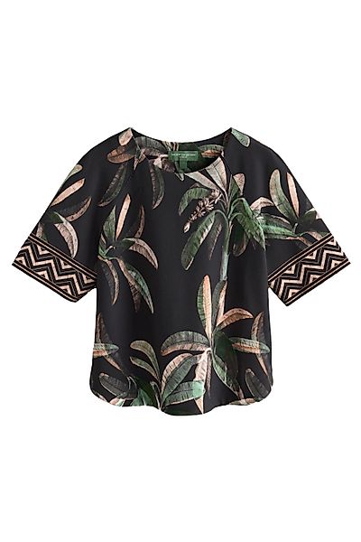 Next T-Shirt Kastiges Kew Collection Krepp-T-Shirt günstig online kaufen