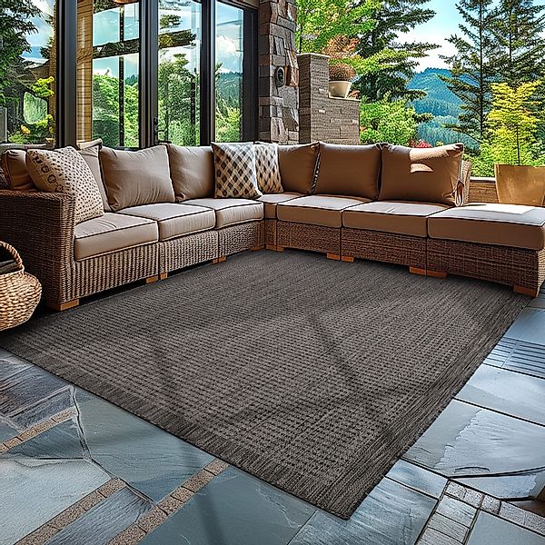 Carpettex Outdoorteppich Unicolor, Rechteck, Höhe: 3 günstig online kaufen