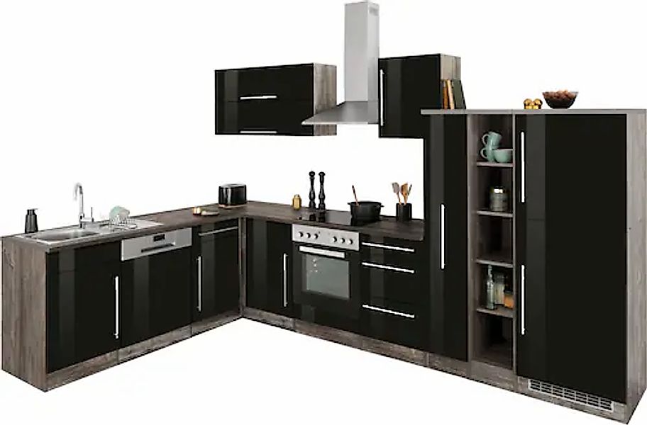 KOCHSTATION Winkelküche "KS-Samos", Stellbreite 340/120 cm, wahlweise mit E günstig online kaufen