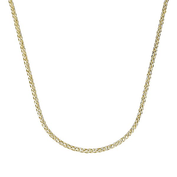 Luigi Merano Goldkette in Zopfketten-Muster bicolor, günstig online kaufen