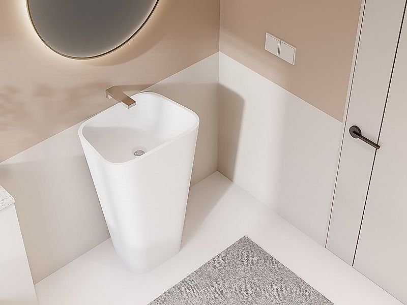 Waschbecken stehend - Weiß - TILICHO günstig online kaufen