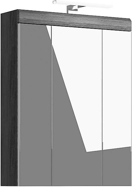INOSIGN Spiegelschrank SIENA, Breite 60cm, inkl. Beleuchtung, 3 Spiegeltüre günstig online kaufen