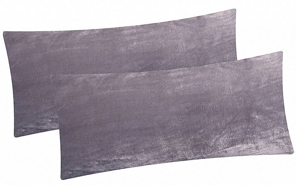 Heubergshop Kissenbezug, (2 Stück), Fleece 40x80cm Winter - Anthrazit - fla günstig online kaufen