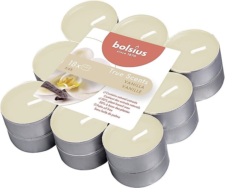 Bolsius Teelicht Bolsius Duftteelichter Vanille, Höhe 1,15 cm, Ø günstig online kaufen