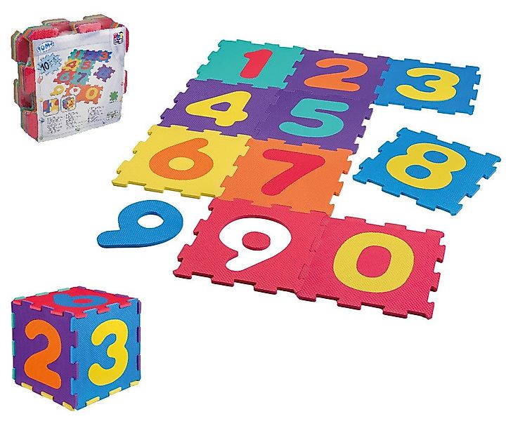 Happy People Puzzlematte Puzzlematten mit Zahlen Puzzleteppich Puzzlewürfel günstig online kaufen