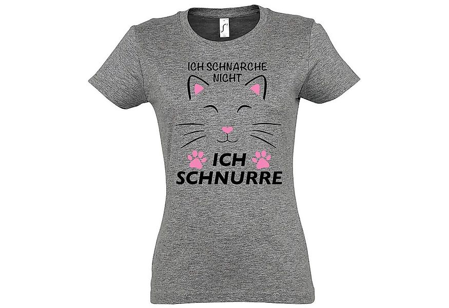 Youth Designz Print-Shirt Schnarchen Schnurren Katze Damen T-Shirt mit lust günstig online kaufen