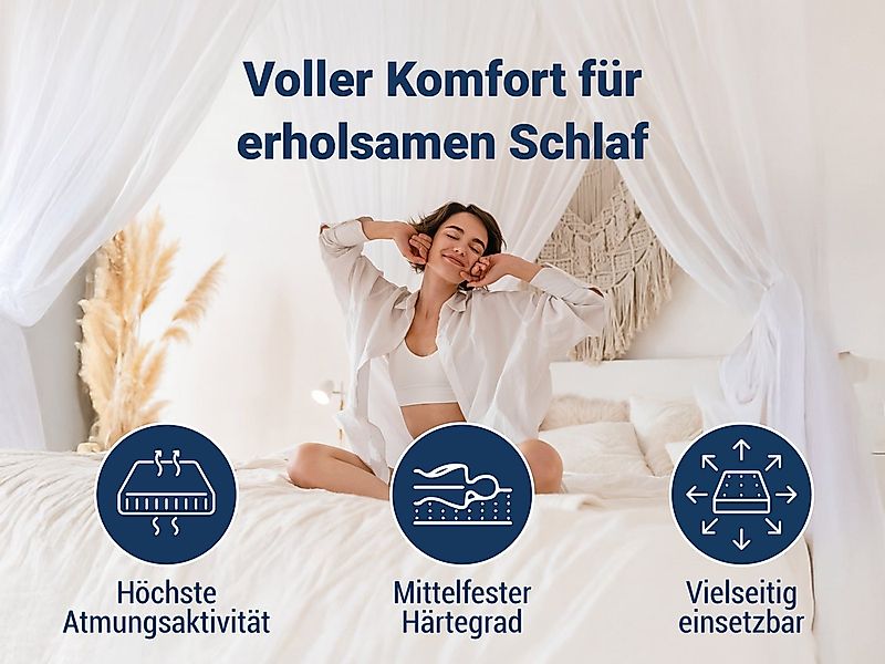 Kaltschaummatratze Basic-Line geeignet f. Gäste-/Jugendbetten,Kernhöhe, Bet günstig online kaufen