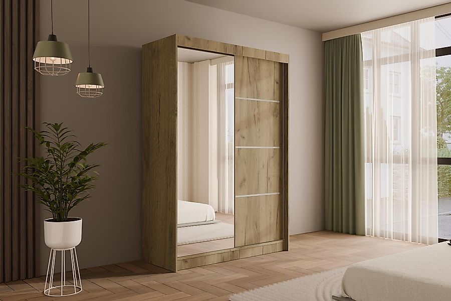 ALTDECOR Schiebetürenschrank PAOKI (Kleiderschrank Garderobenschrank mit günstig online kaufen