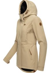 Ragwear Softshelljacke "Yba" mit Kapuze sportliche Damen Outdoorjacke mit K günstig online kaufen