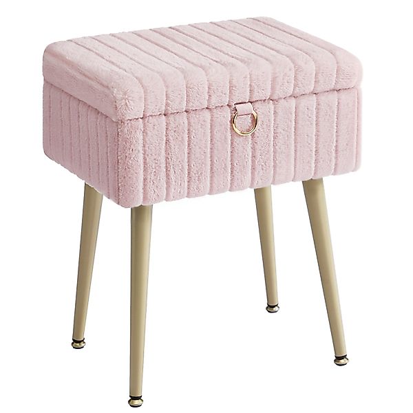 SONGMICS Sitzhocker, Schminktisch-Stuhl, Hocker mit Stauraum, günstig online kaufen