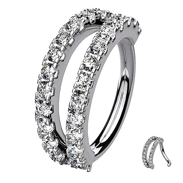 Taffstyle Nasenpiercing Piercing Continuous Knorpel Doppel günstig online kaufen