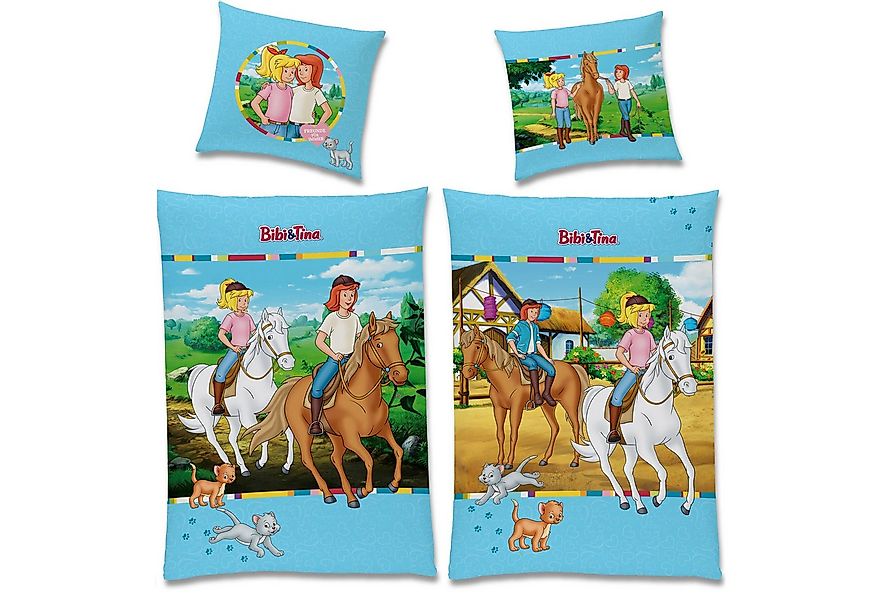 BERONAGE Kinderbettwäsche Bibi und Tina Minky Bettwäsche Biber / Flanell, 1 günstig online kaufen