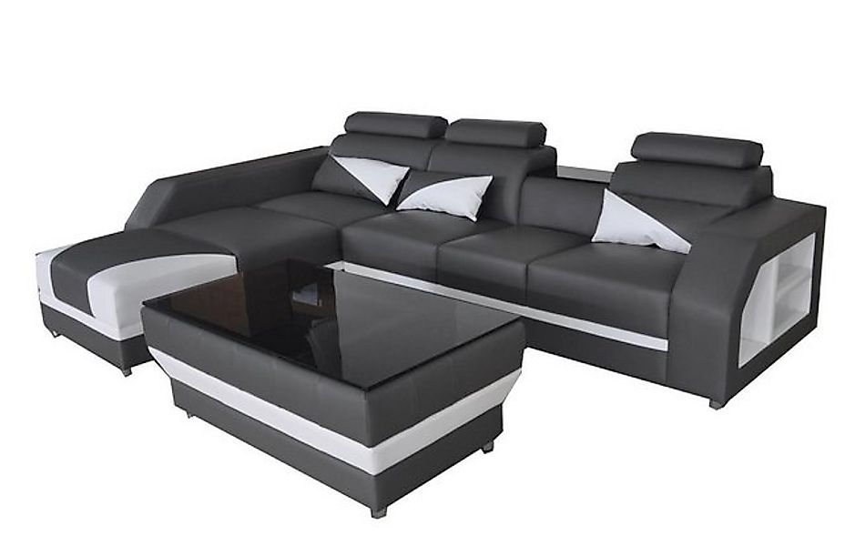 Xlmoebel Sofa Hochwertiges Ecksofa aus Leder mit luxuriöser Polsterung und, günstig online kaufen