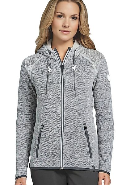 Kjelvik Kapuzenstrickjacke Gloria leichte Strickjacke mit Kapuze und Reißve günstig online kaufen