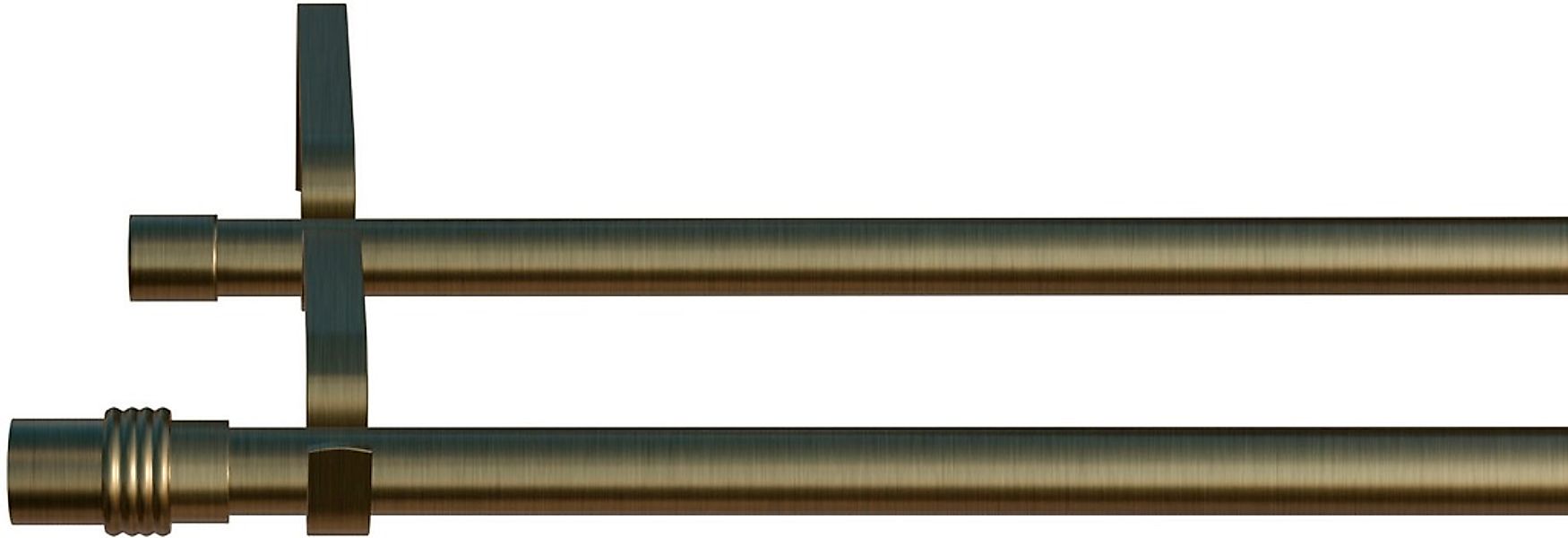 indeko Gardinenstange "Zylinder" Ø 16 mm 2 läufig-läufig Wunschmaßlänge günstig online kaufen