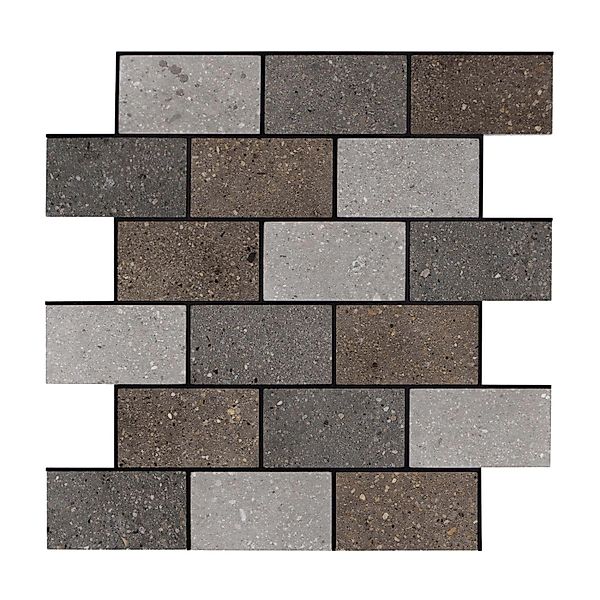 Dalsys Selbstklebende Fliesen 0,87m² 11 Stück Steinoptik Natur Braun Grau günstig online kaufen