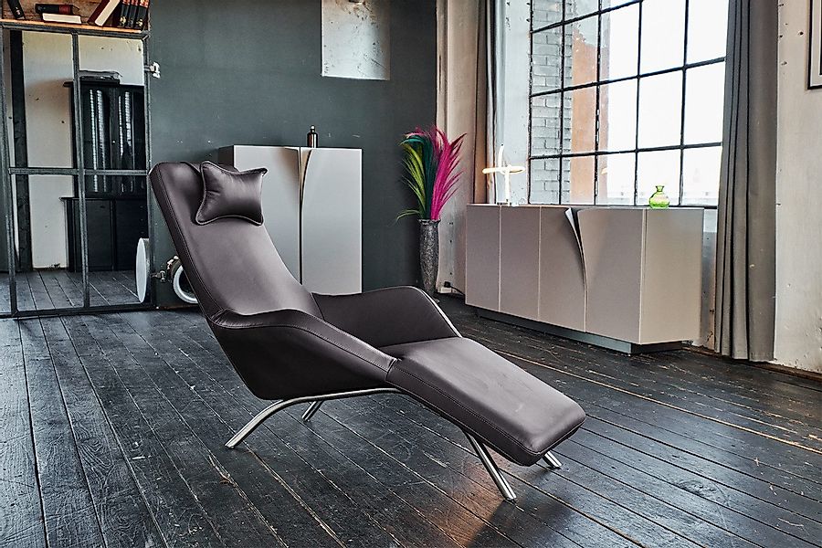 KAWOLA Relaxliege CAVAL, Leder verschiedene Farben günstig online kaufen