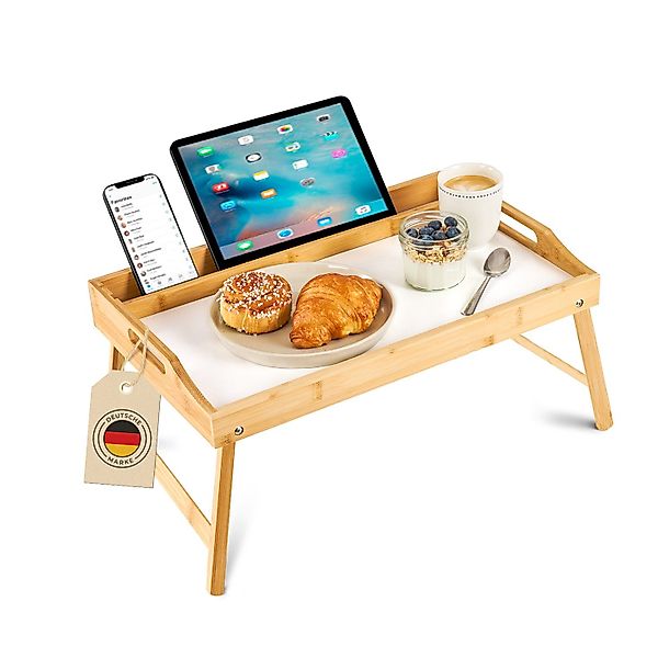Blumtal Tabletttisch Betttablett aus Bambus mit günstig online kaufen