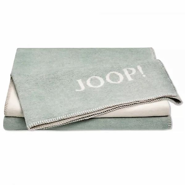 JOOP! Wohndecke Melange-Doubleface - Größe: 150x200 cm - Farbe: Jade-Natur günstig online kaufen