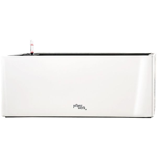 Pflanzwerk® Pflanzkübel Tub 20 cm x 50 cm x 20 cm Shiny Weiß günstig online kaufen