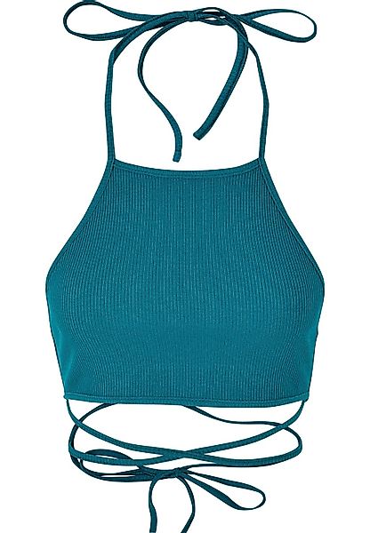 URBAN CLASSICS Muskelshirt "Urban Classics Damen Ladies Rib Trapeze Cropped günstig online kaufen