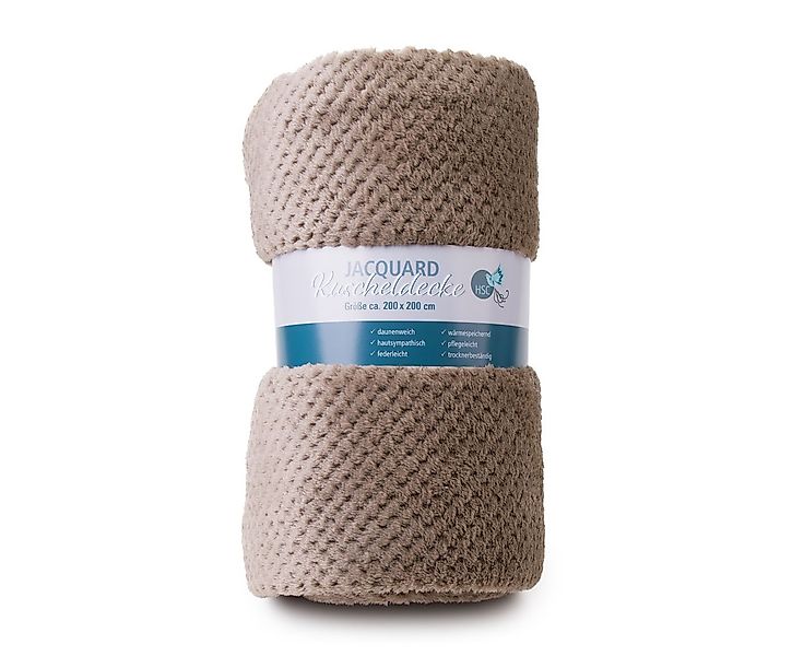 Wohndecke Mikrofaser Jacquarddecke, HSC Home-Style-Creation GmbH, Kuschelde günstig online kaufen