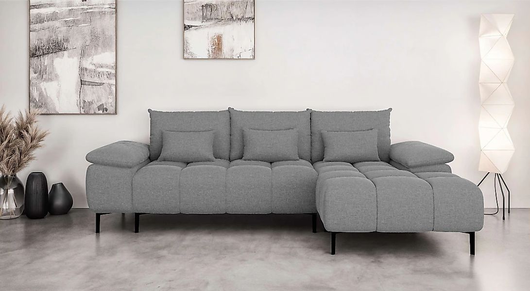 INOSIGN Ecksofa "DROMARA Schlafsofa mit Bettkasten, Maße: B/T/H 277/141/91 günstig online kaufen