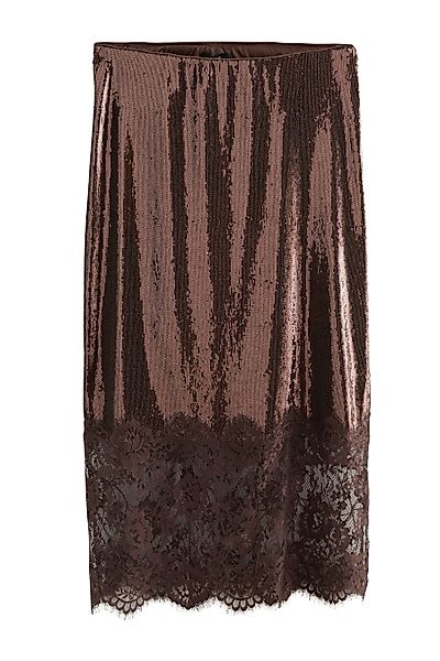 Next Midirock Pailletten-Midirock mit Spitzenbesatz (1-tlg) günstig online kaufen