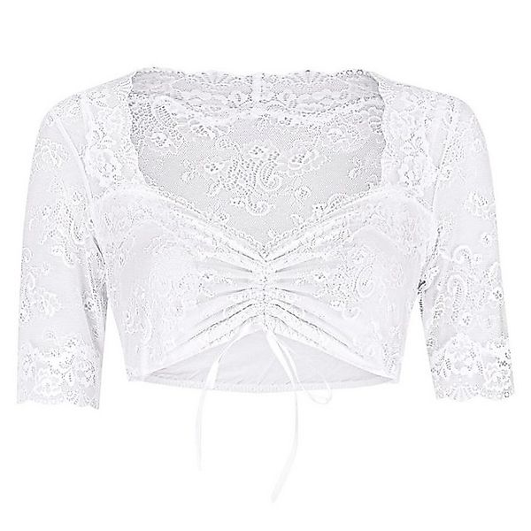 Nina Von C. Dirndlbluse Nina von C. Dirndl-Bluse, halbarm (44 Weiss) günstig online kaufen