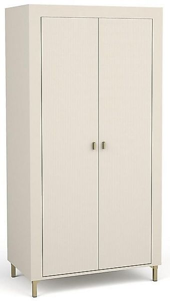 Compleo Kleiderschrank mit 2 Türen TRENDS, Modern Wohnzimmer gerifflete Fro günstig online kaufen