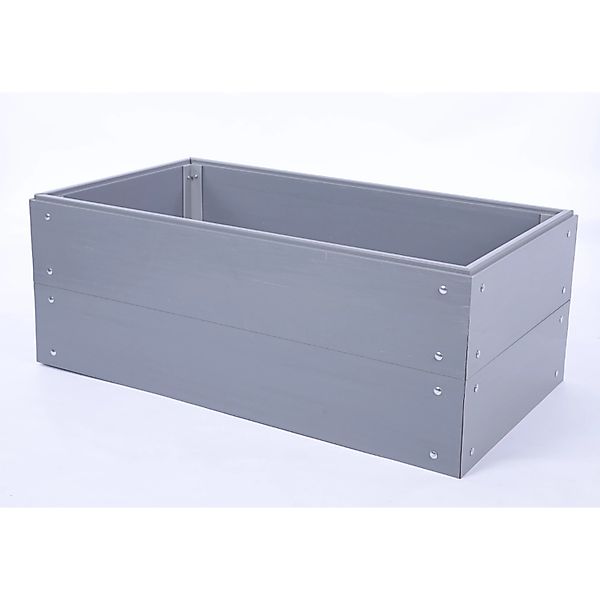 PROREGAL Hochbeete Growline Plast HxBxT 41x110x100cm 2 Ebenen Grau günstig online kaufen