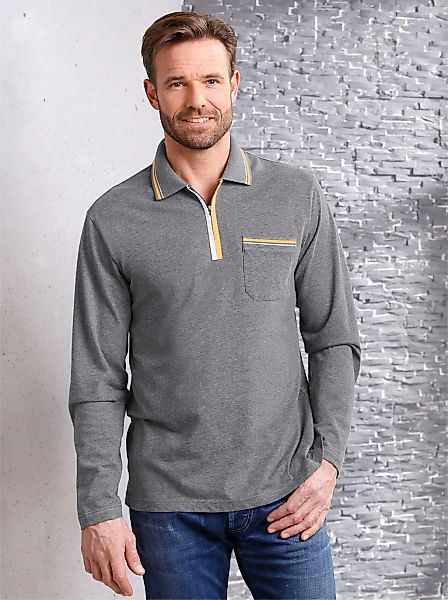 Classic Langarm-Poloshirt "Poloshirt" 1 Stk. tlg. günstig online kaufen
