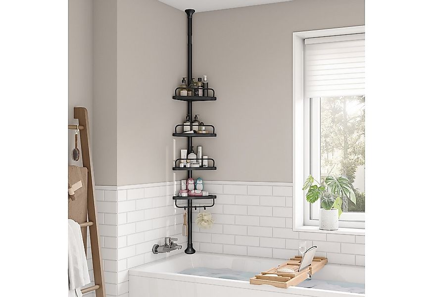 SONGMICS Duschablage Duschregal, Eckregal Bad, mit 4 Ablagen, Badregal, 85- günstig online kaufen