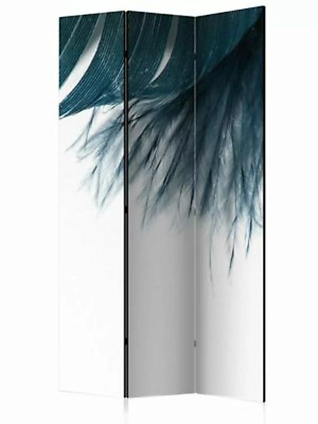artgeist Paravent Dark Blue Feather [Room Dividers] dunkelblau Gr. 135 x 17 günstig online kaufen