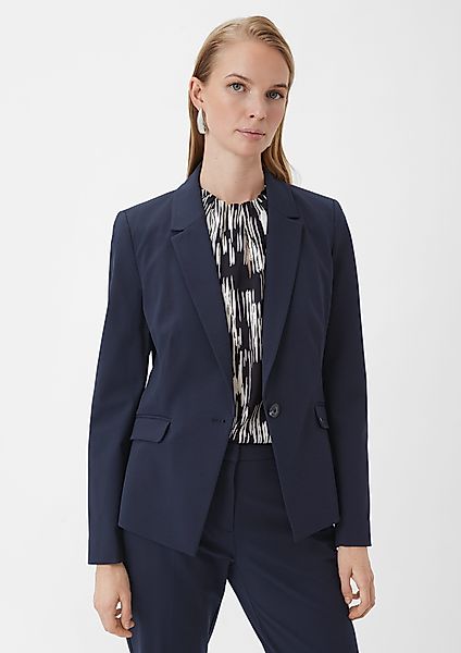 Comma Blusenblazer Taillierter Blazer aus Viskosemix günstig online kaufen